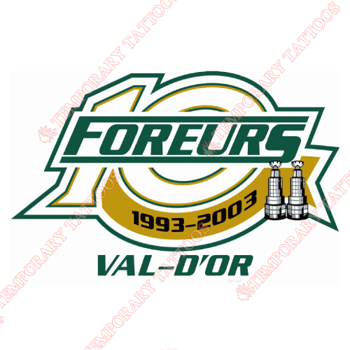 Val-d Or Foreurs Customize Temporary Tattoos Stickers NO.7482